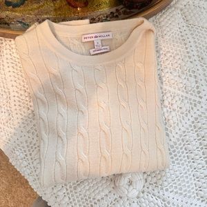 Peter Millar Merino Wool Cableknit Crew Sweater